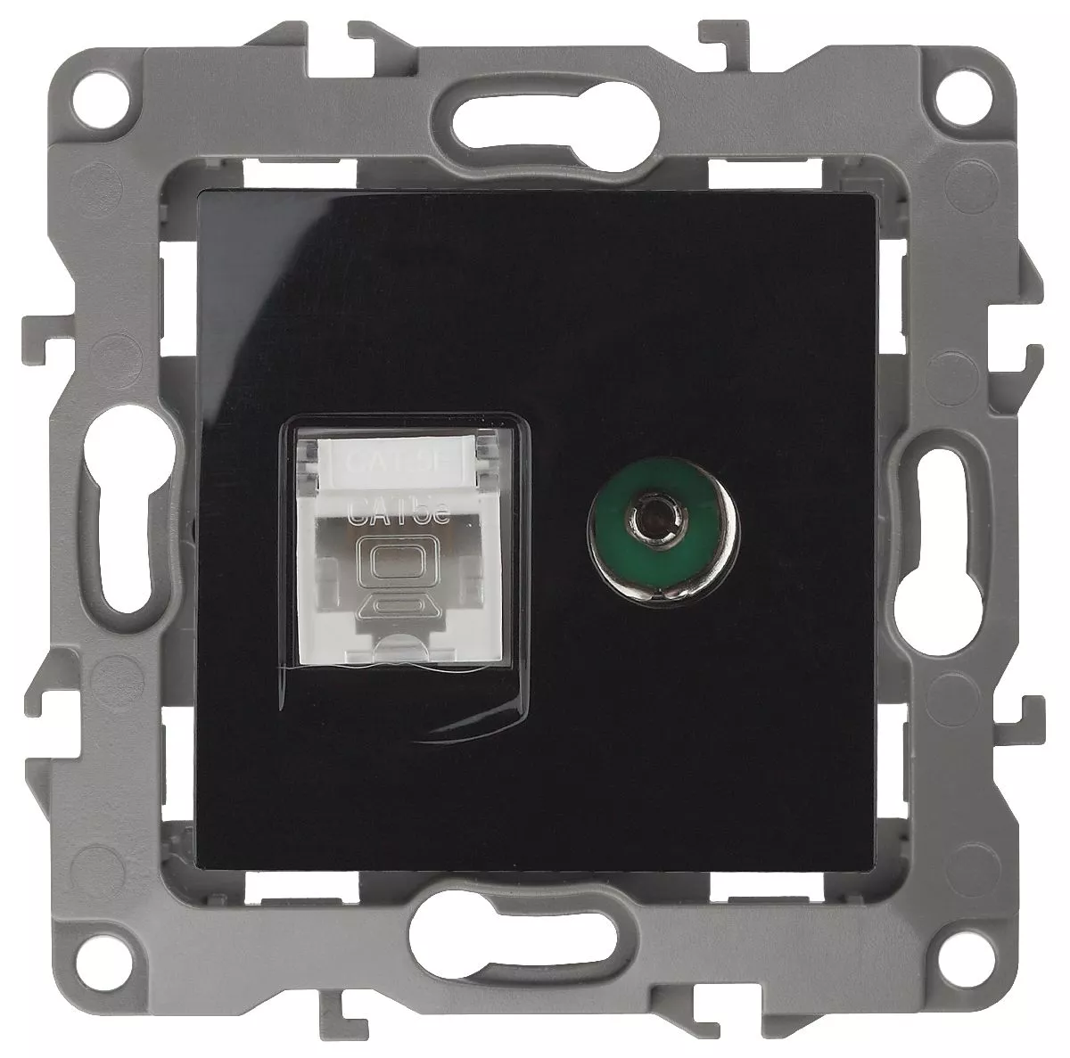 

Розетка комбинированная RJ45+TV Эра 12-3110-06 Б0027446