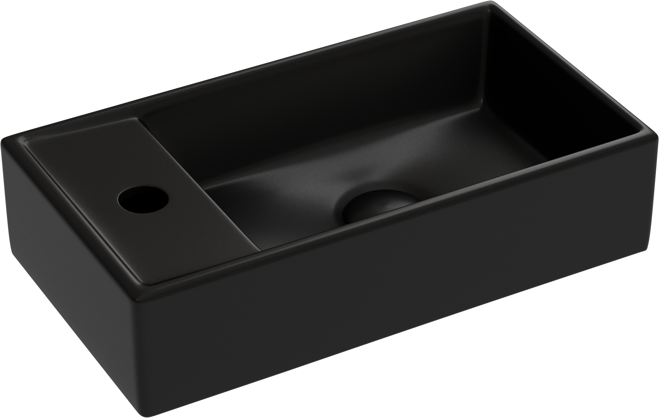 

Раковина маленькая в туалет Ceramicanova Element CN6051RMB черный матовый