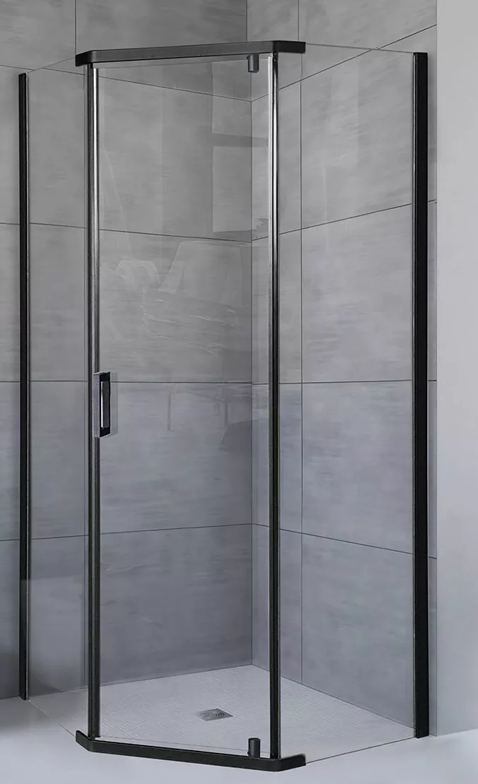 

Душевой уголок Royal Bath TR 80х90 профиль черный стекло прозрачное