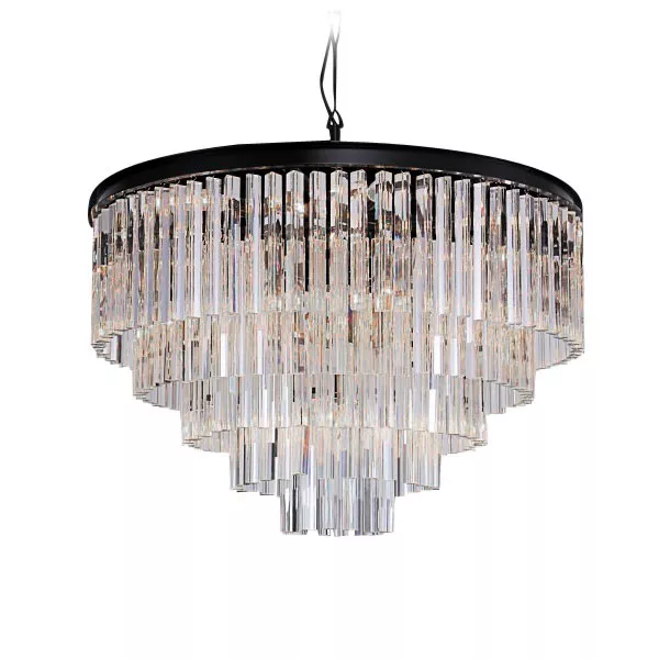 Подвесная люстра Delight Collection Odeon 10A black/clear