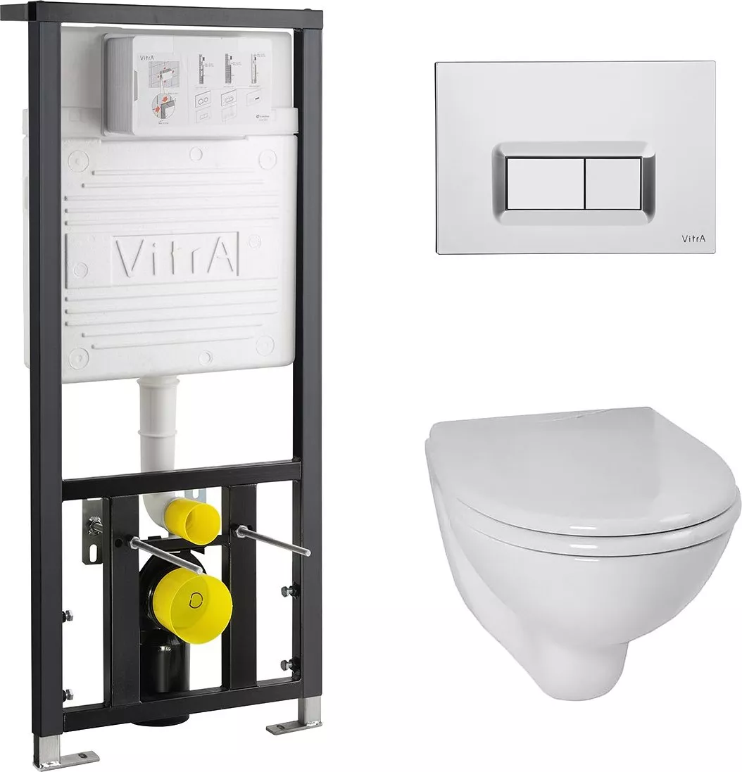 

Комплект VitrA Arkitekt 9005B003-7211 кнопка хром