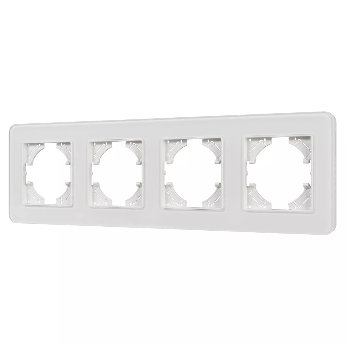 

Рамка на 4 поста стеклянная Arlight FRM-OMALI-SFGS-4-WH 049716