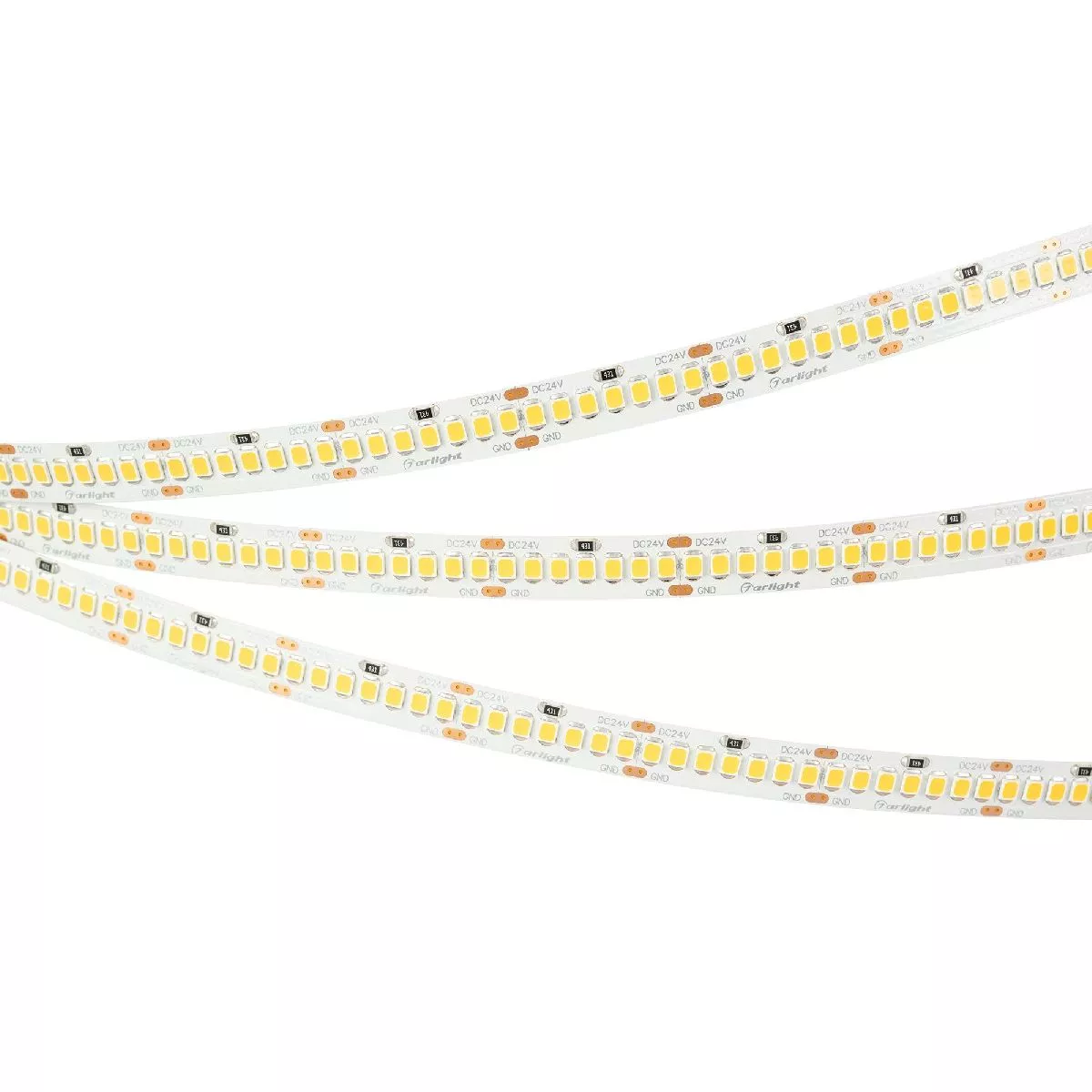 

Светодиодная лента Arlight RT-A280-8mm 24V Warm3000 (10 W/m, IP20, 5m) 045566