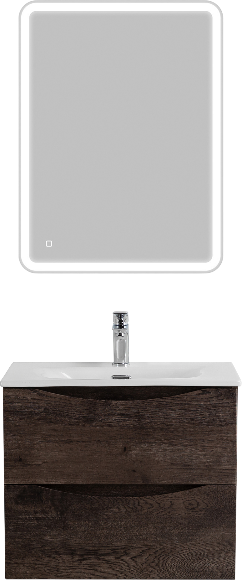 

Мебель для ванной комнаты BelBagno Marino-cer-mini 60 подвесная, rovere nature grigio