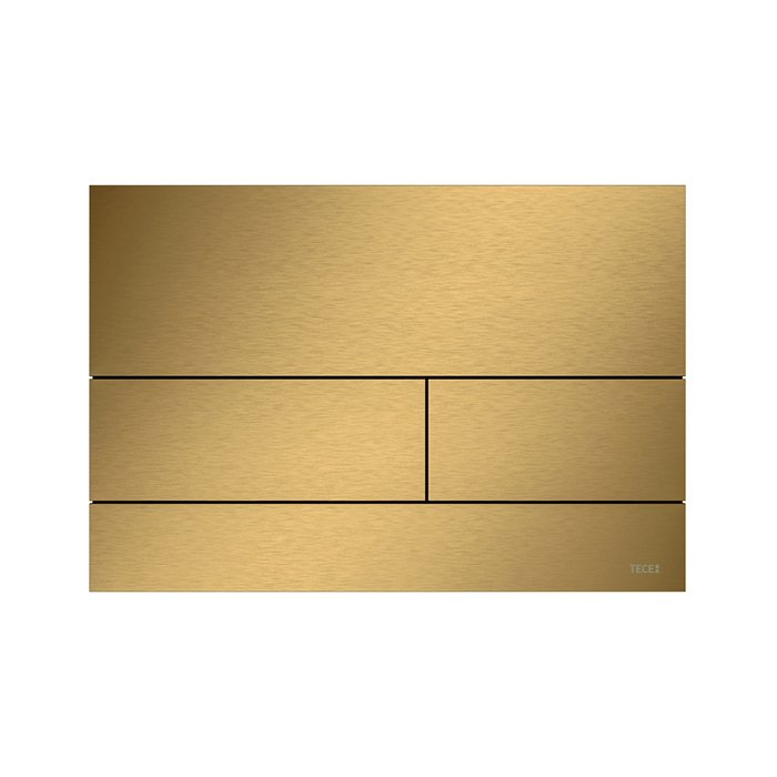 

TECEsquare II. Панель смыва, металл, PVD Brushed Gold Optic (с покрытием против отпечатков пальцев)