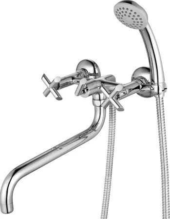 

Смеситель для ванны Lemark Praktica LM7551C хром, с поворотным изливом