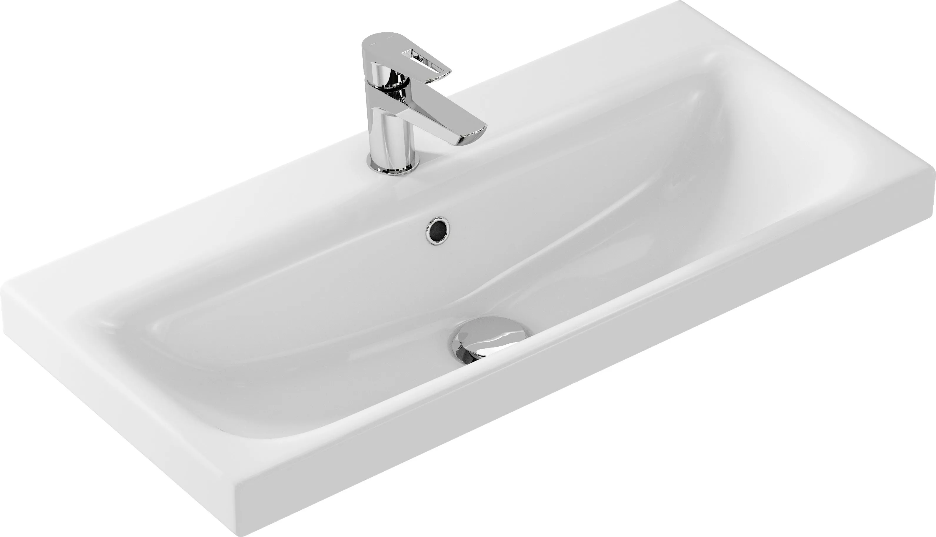 

Раковина Cersanit Moduo slim UM-MOD80SL/1 80, Белый