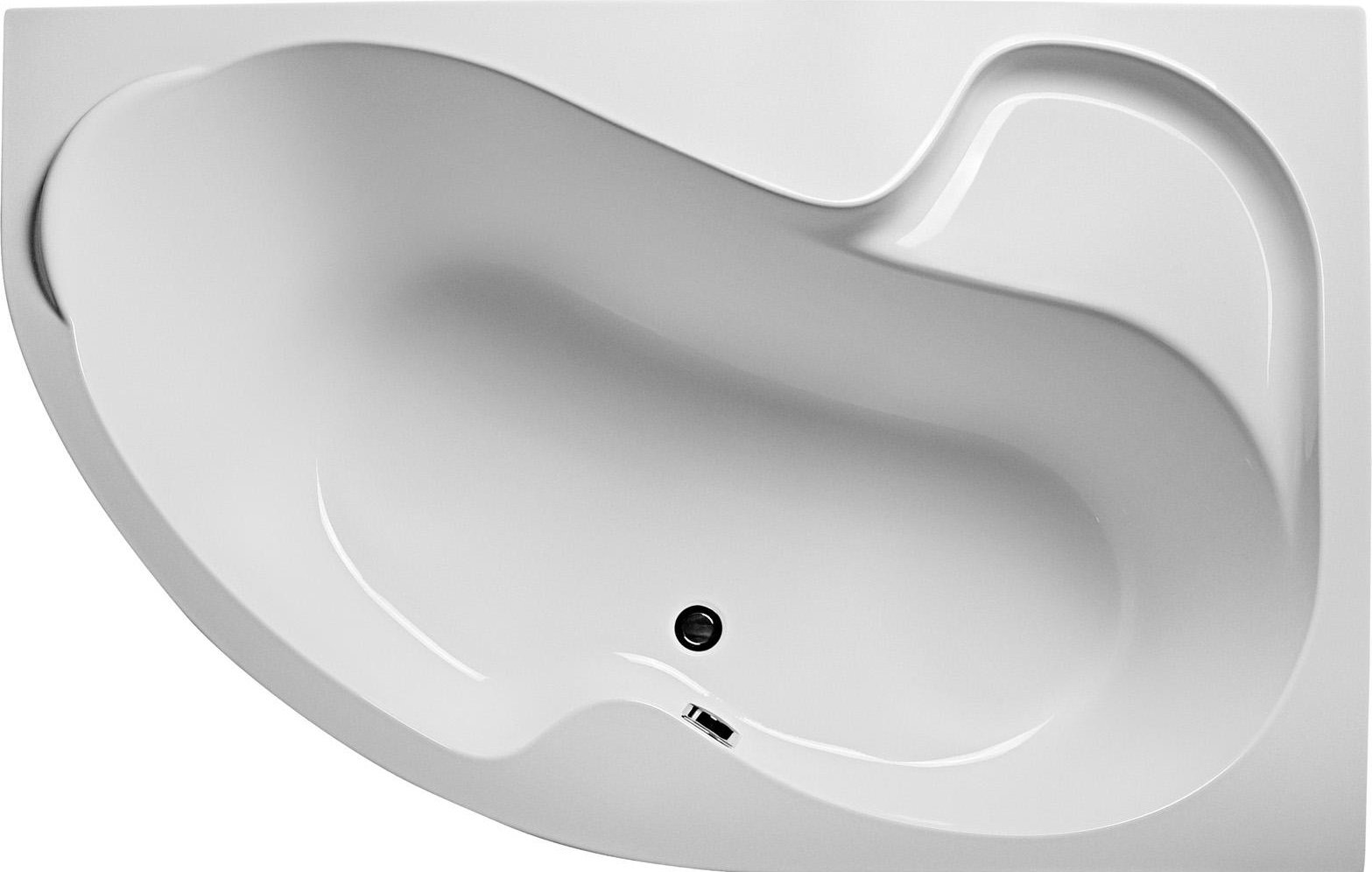 Акриловая ванна Marka One Aura 160x105 R, белый, акрил  - купить со скидкой