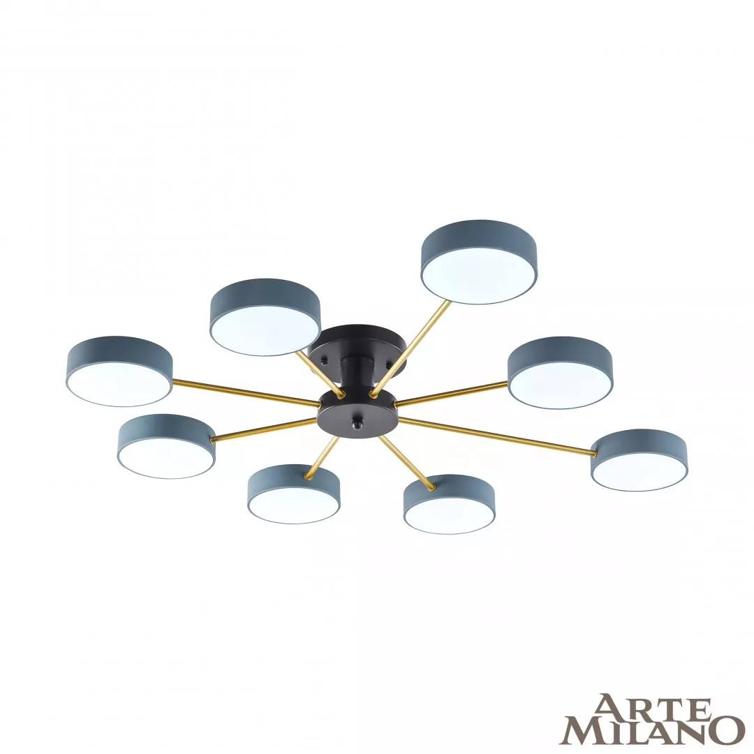 

Потолочная люстра Arte Milano Ferrara 252006/8 Bk/Gr