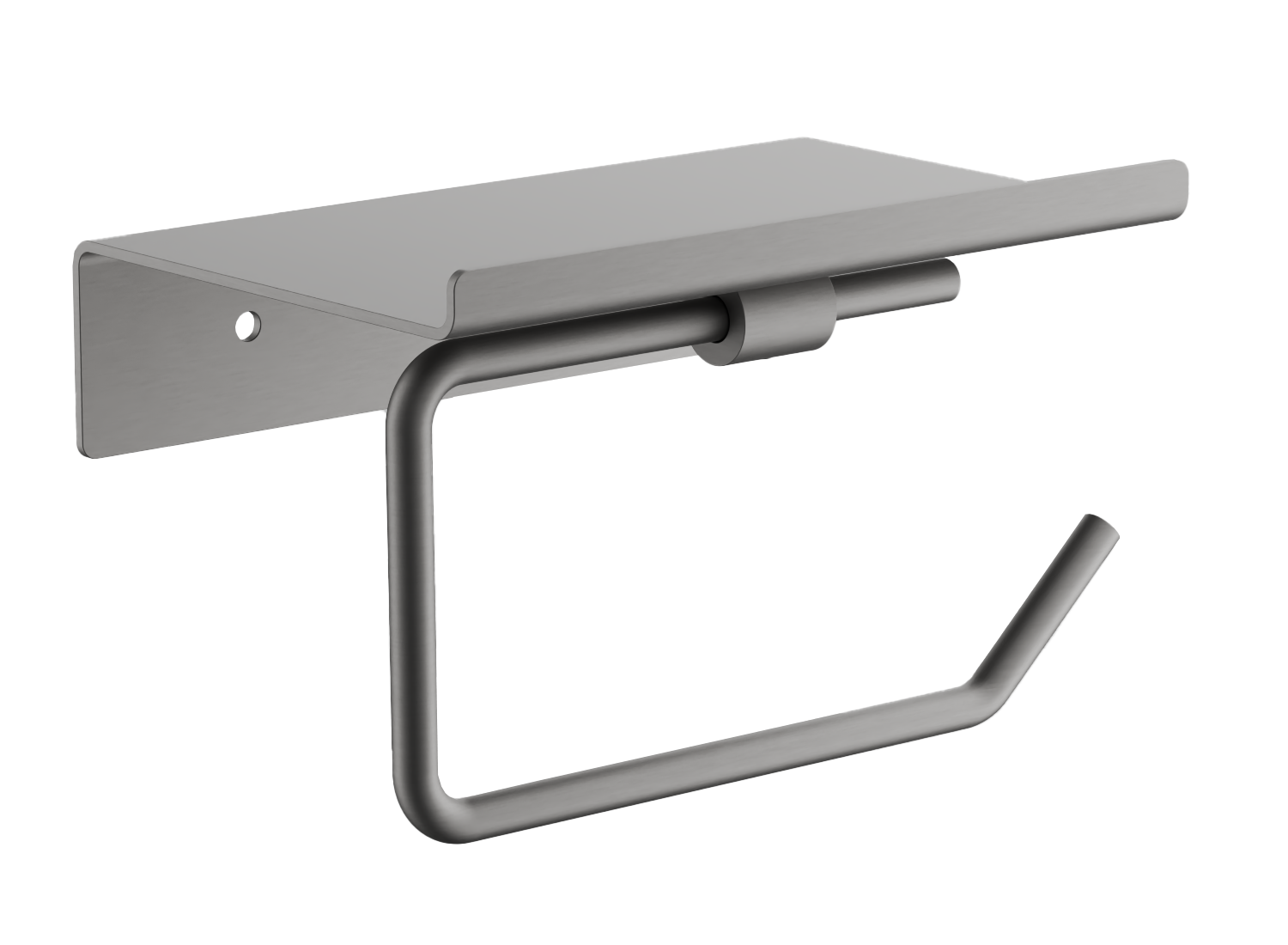 

Держатель туалетной бумаги BELZ B900 B9001-3 с полкой для телефона, оружейная сталь