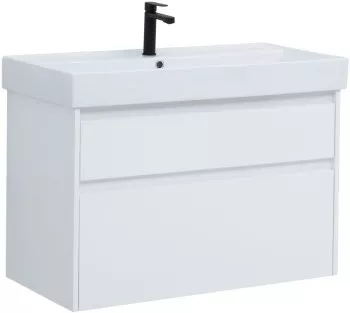 

Тумба Nova Lite 90 2 ящ. цв.бел. глянец (242268)