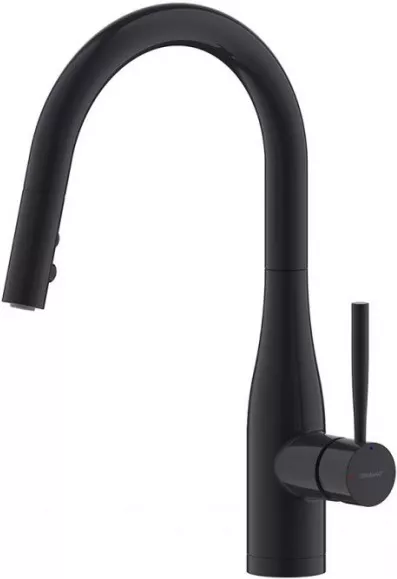 

Смеситель для кухни Bravat Miranda F7164208BW-1B-ENG с выдвижным изливом черный