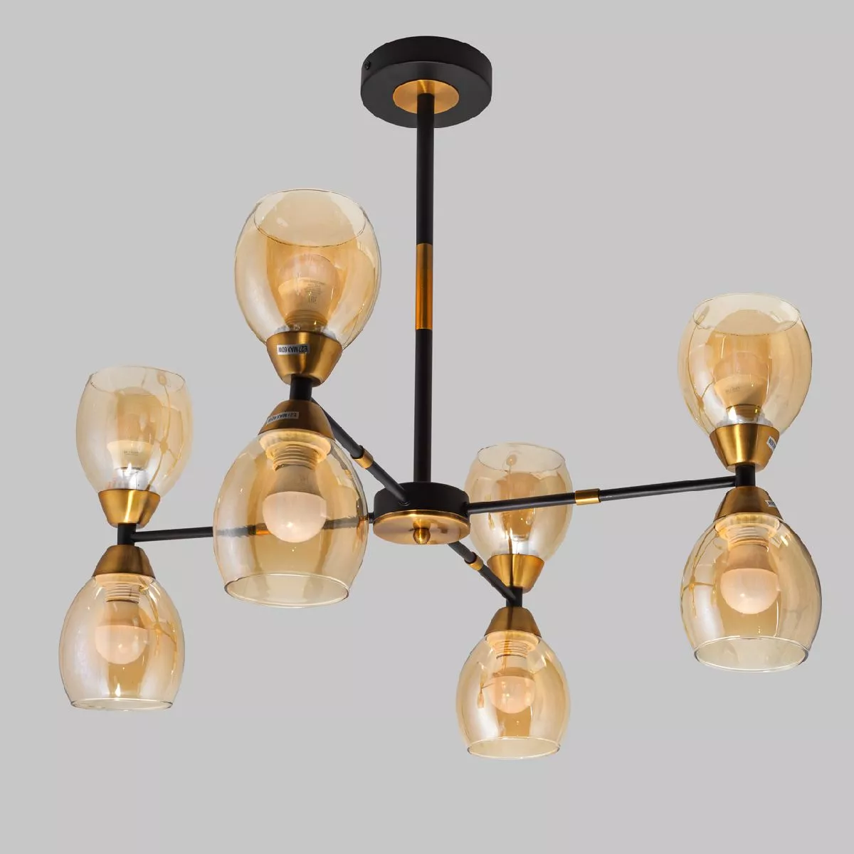 

Люстра на штанге IMEX MD.8252-8-S-BK+BR