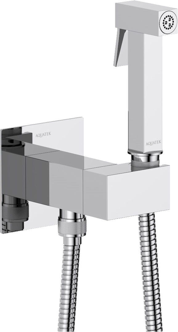 

Гигиенический душ AQUATEK Лира AQ1025CR со смесителем, С ВНУТРЕННЕЙ ЧАСТЬЮ, хром