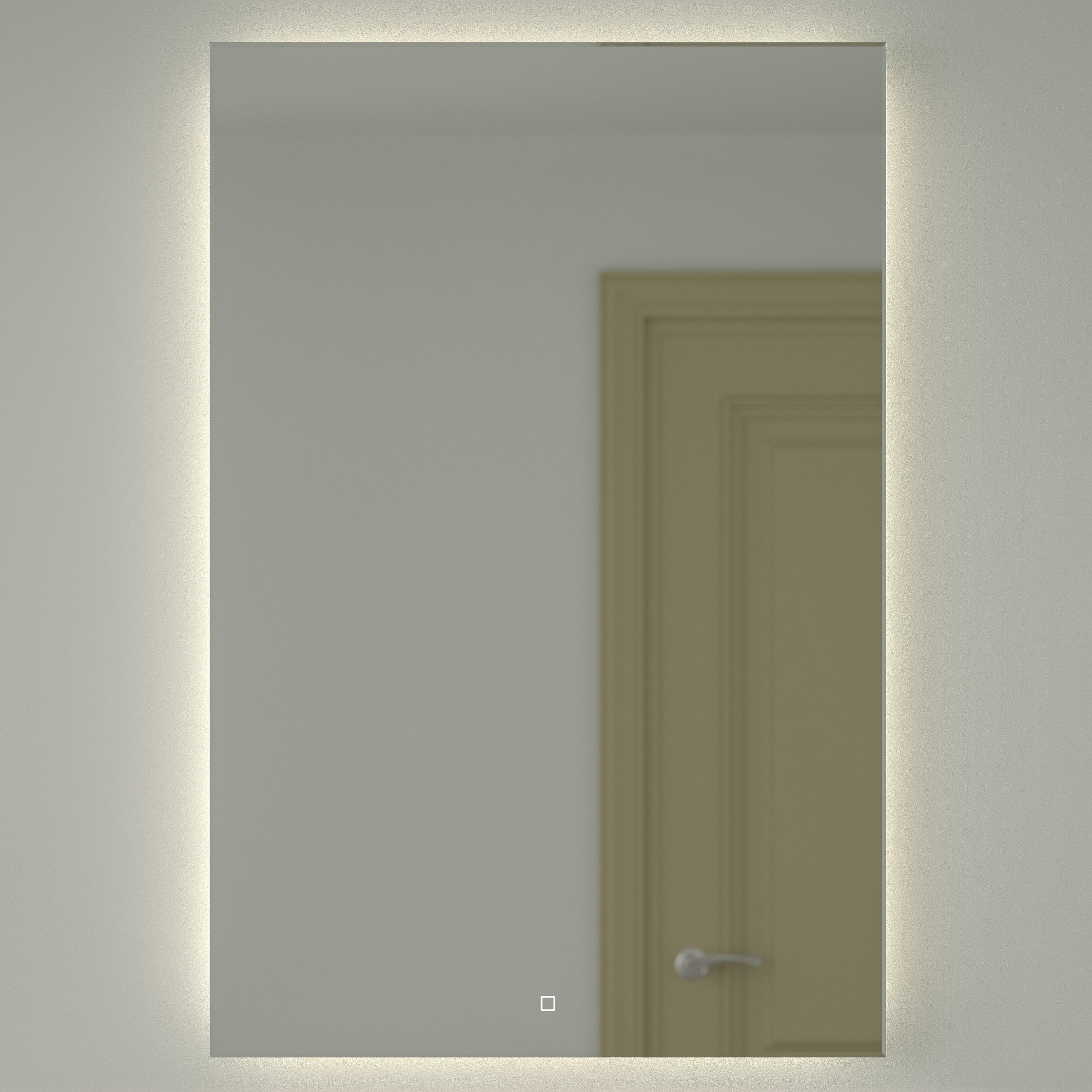 

Зеркало Defesto Glow DF 2510S 80х120 с LED-подсветкой, 4 500 K, сенсорный выключатель
