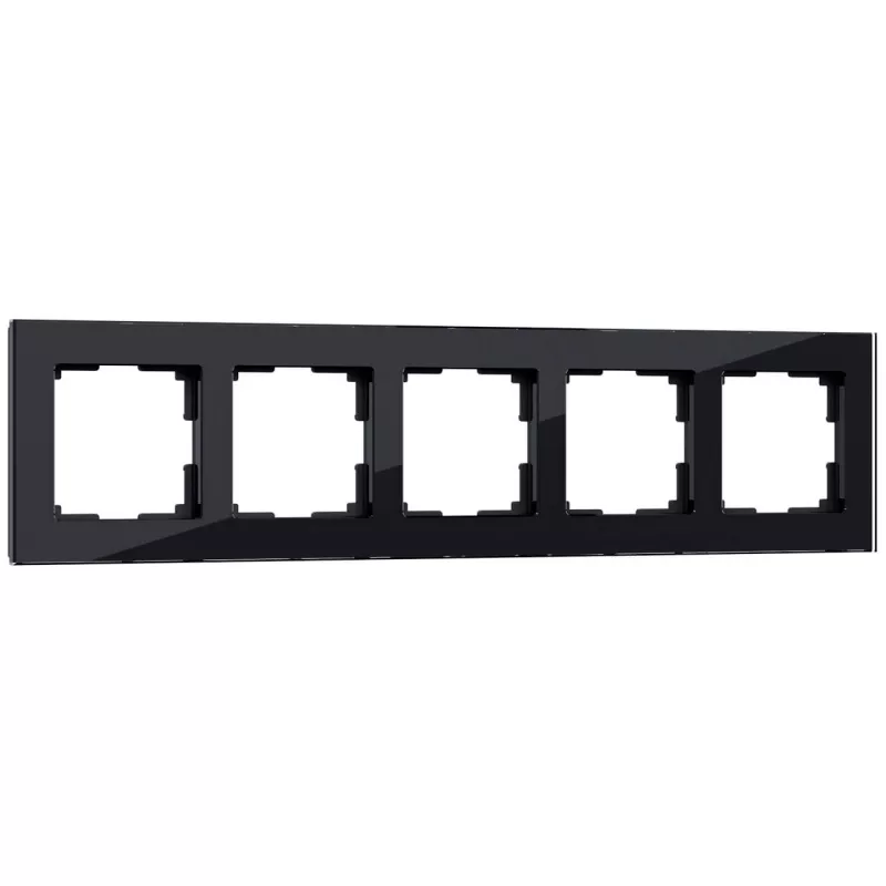 

Рамка Werkel Favorit на 5 постов черный W0051108 4690389160110