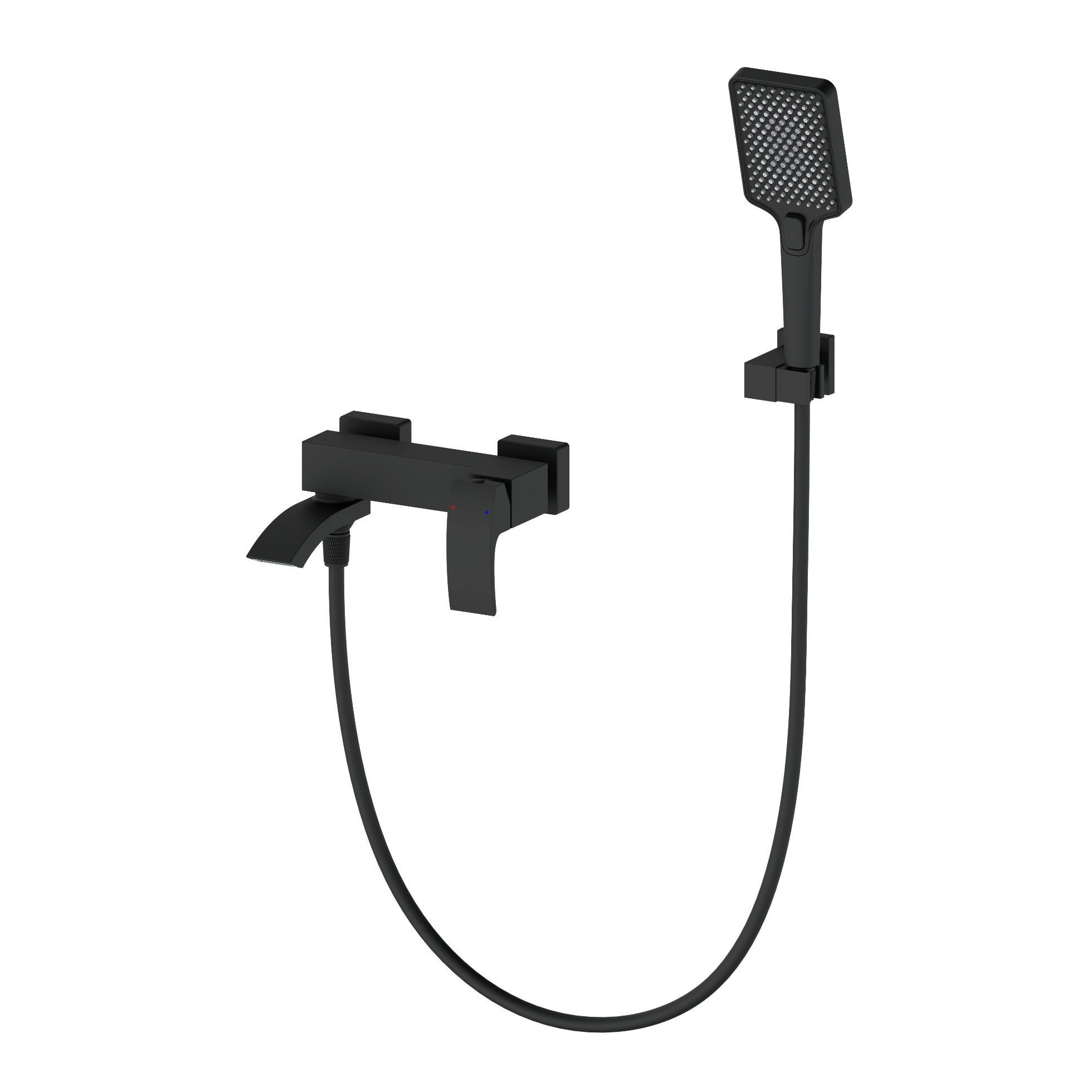 

Смеситель для ванны с душем Wonzon & Woghand WW-88639009-MB матовый черный