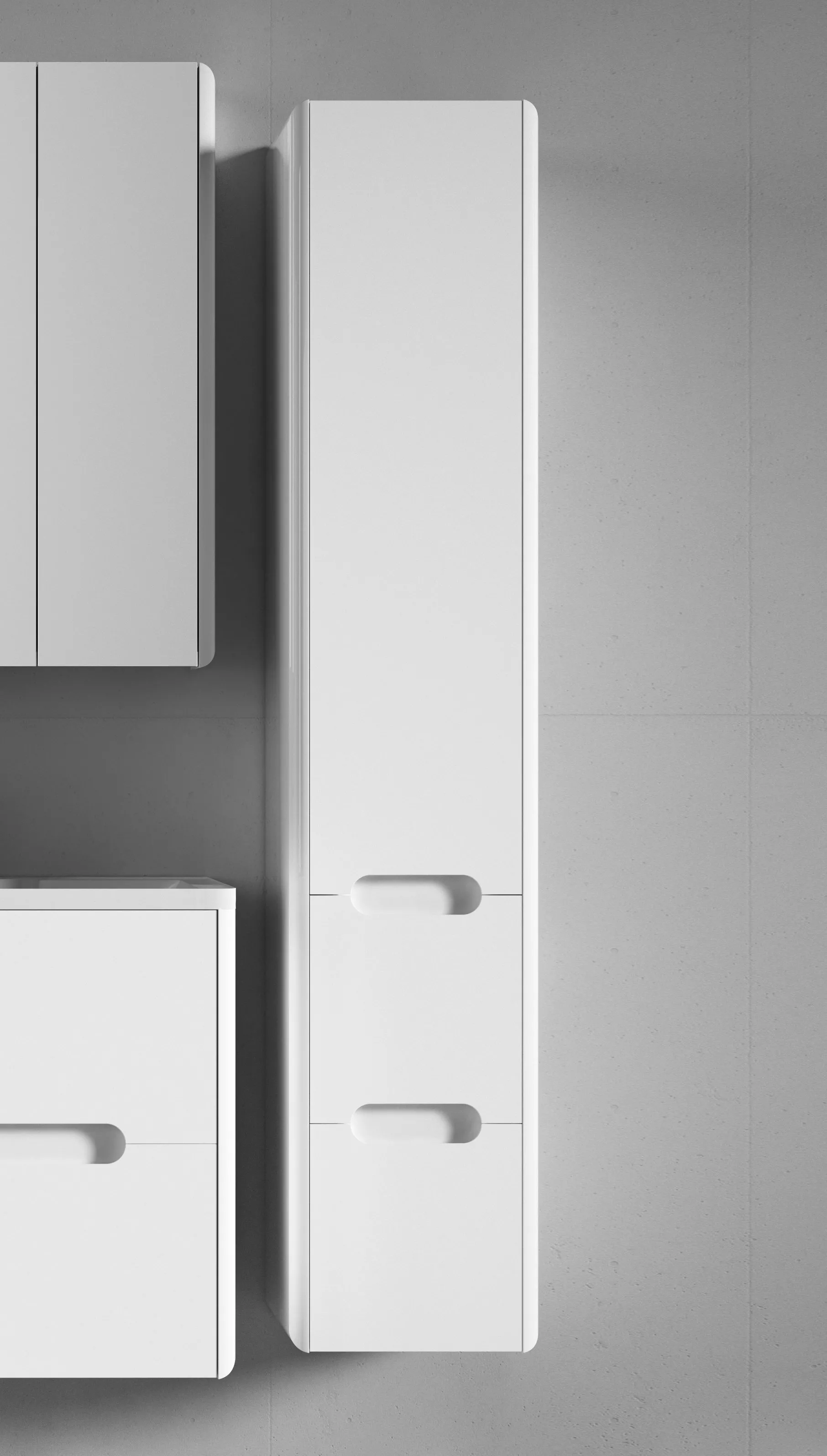 Шкаф-пенал Vod-Ok Флорена 30 R, белый, размер 30 00002590 - фото 1