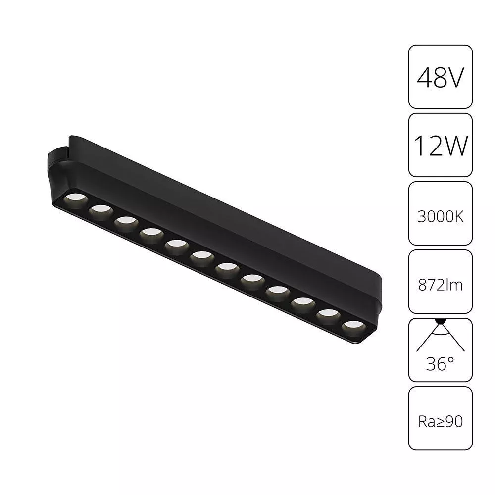 

Трековый светодиодный светильник Arte Lamp Rapid A1154PL-1BK