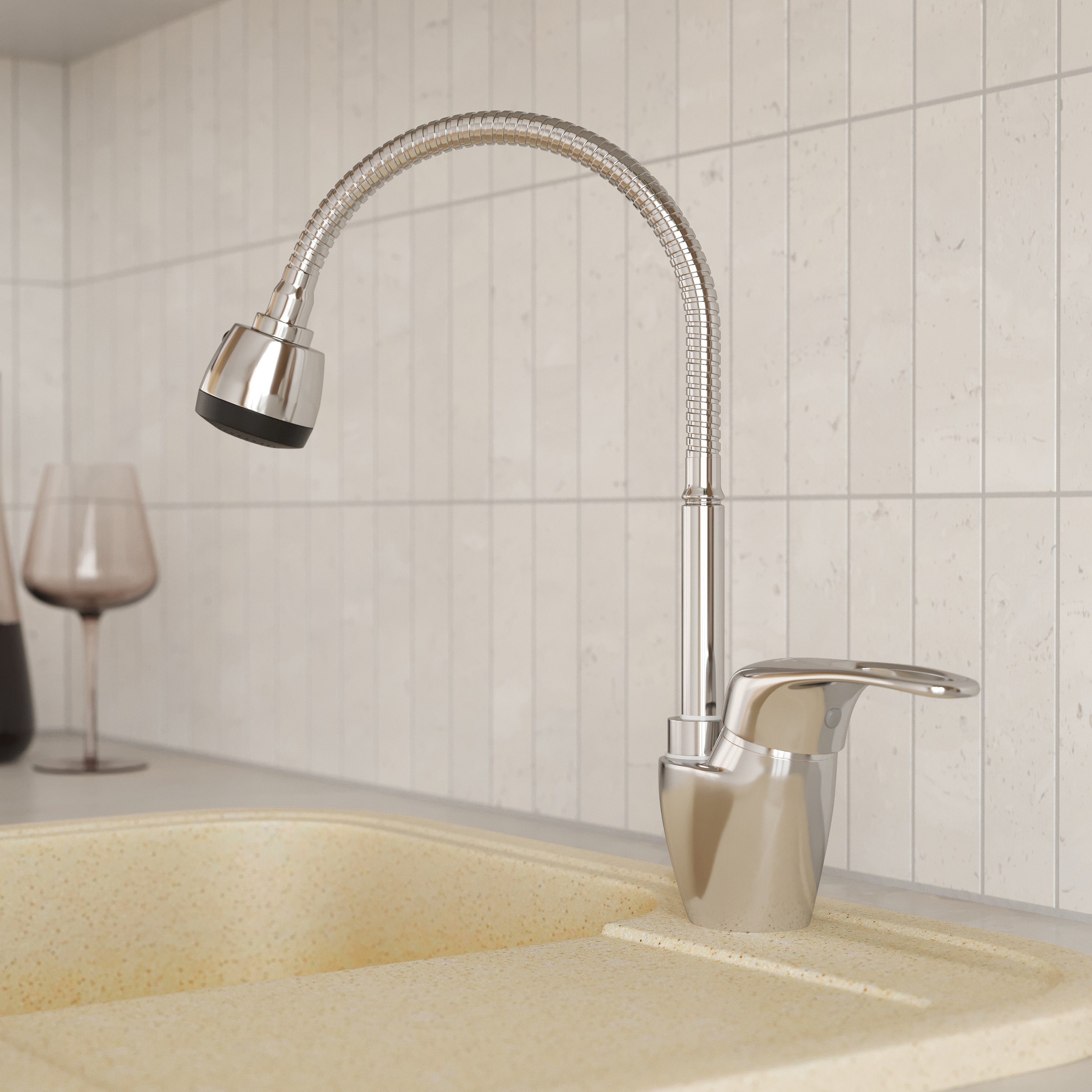 

Смеситель для кухни Domaci Ливорно WFD04163B