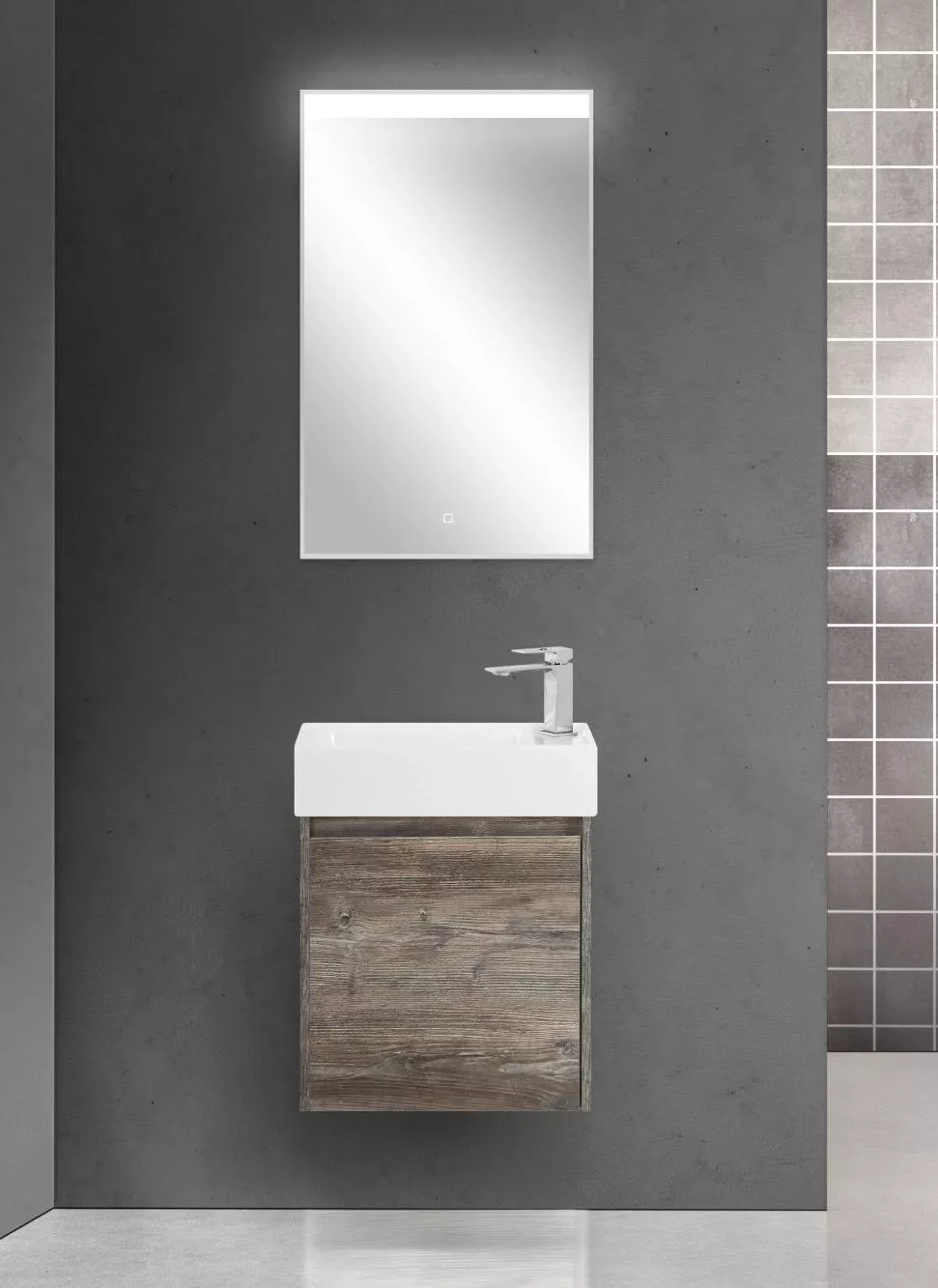 

Комплект мебели Belbagno Kraft Mini 50 L темное дерево