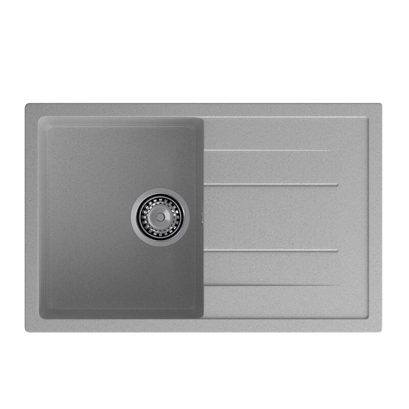 Кухонная мойка GranFest QUADRO 780L, серый