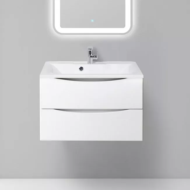 

Тумба с раковиной BelBagno Marino 75 bianco lucido