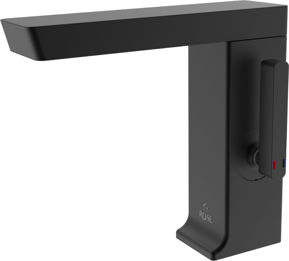 

Смеситель для раковины Rose R1801H черный