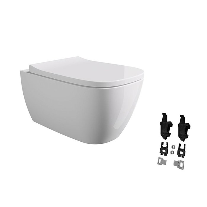 

Alice комплект: Унитаз WUNDER 53х31, подвесной, безободковый, смыв aliflush+, с сиденьем и крышкой с микролифтом, с набором для крепления Fischer WB-KliX, белый