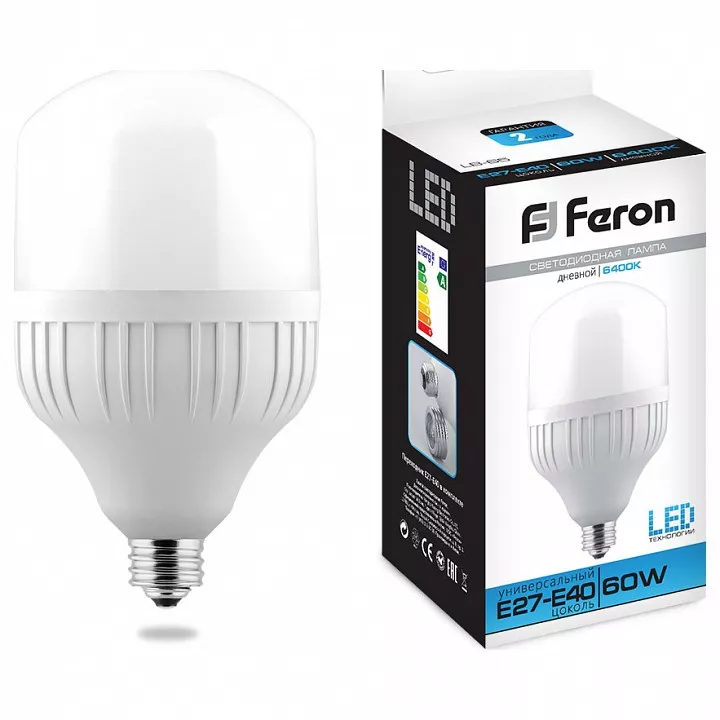 Лампа светодиодная Feron Saffit LB-65 E27-E40 60Вт 6400K 25782 - фото 1
