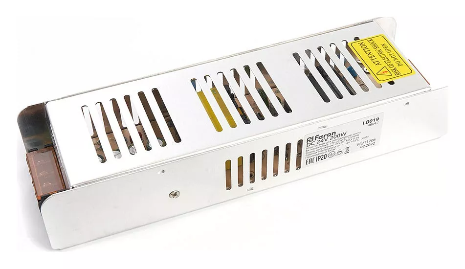 

Блок питания для светодиодной ленты Feron 24V 200W IP20 8,3A LB019 48047