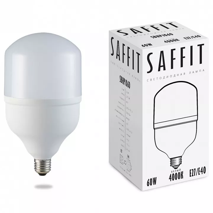 

Лампа светодиодная Feron Saffit SBHP1060 E27-E40 60Вт 4000K 55096