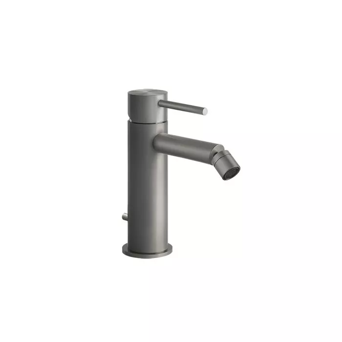 

GESSI 316 Смеситель для биде на 1 отверстие с донным клапаном, излив 118мм, цвет: steel brushed