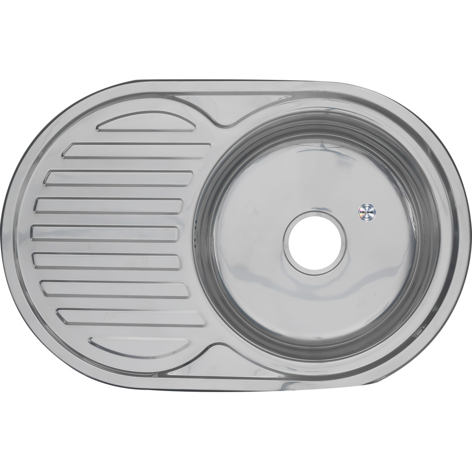 

Мойка кухонная Melana 7750 U 0,6/160 серебристая