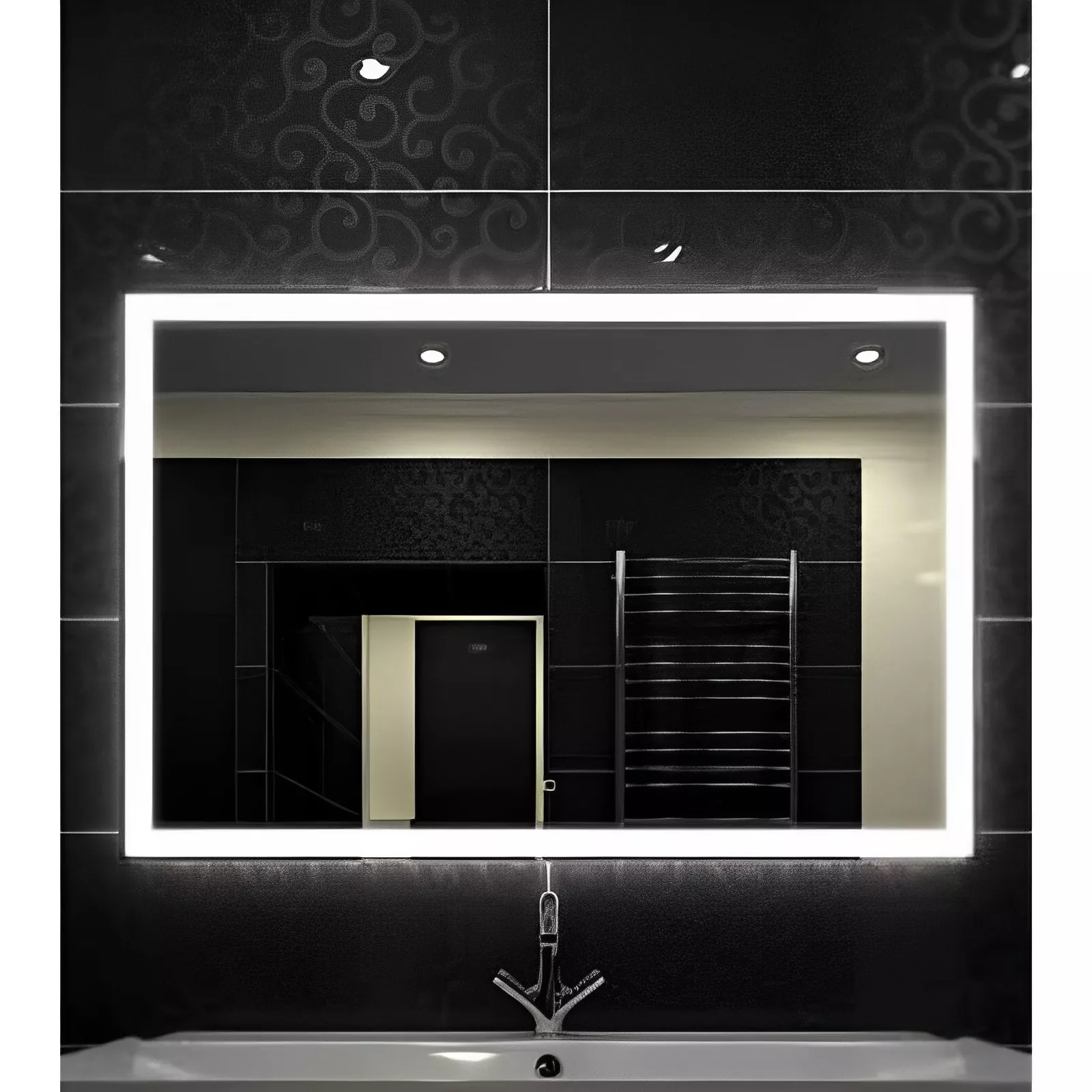 

Зеркало с LED подсветкой Relisan IVANKA Гл000025121, 90x60