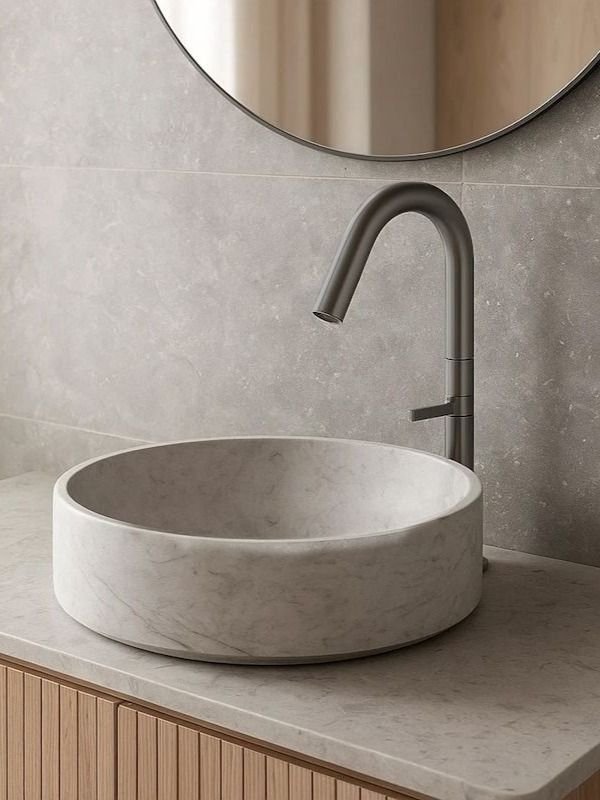 

Смеситель для раковины высокий Knotlor SS-31/GM, графит