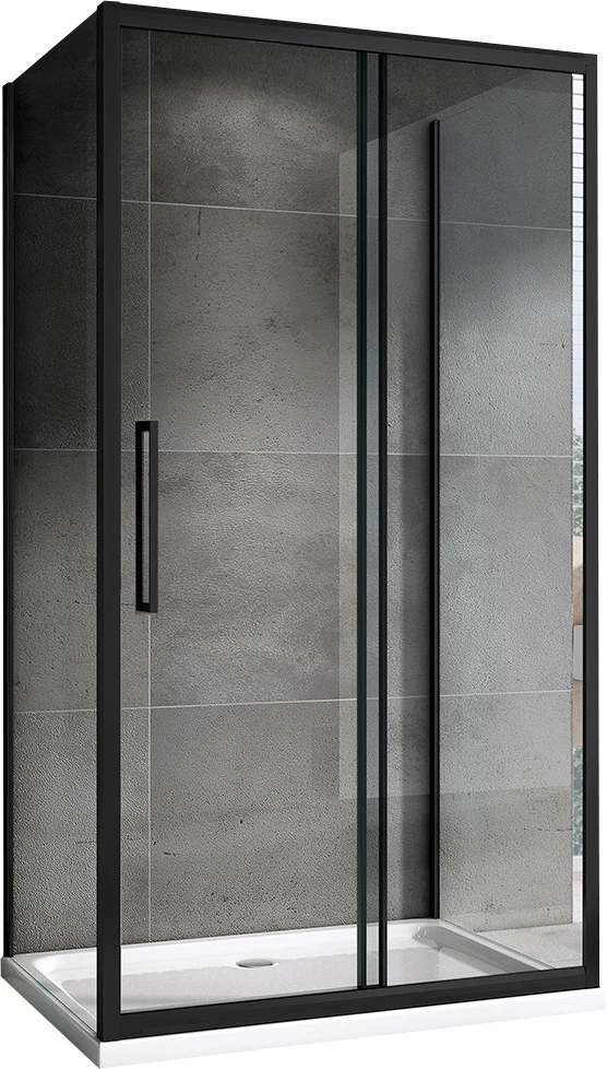 

Душевой уголок Abber Schwarzer Diamant AG30120BH-S80B-S80B 120х80, профиль черный, стекло прозрачное