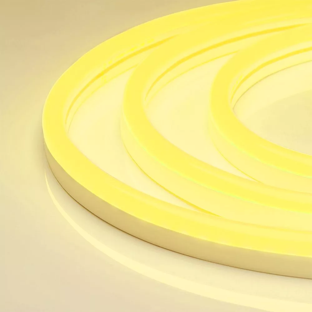 

Светодиодная герметичная лента Arlight WAVE-SIDE-A120-12x25mm 230V Yellow (12 W/m, IP67, 50m, wire x2) 051937