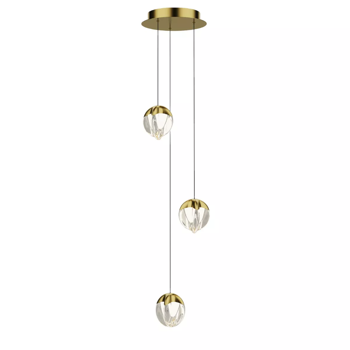 

Подвесной светильник Delight Collection MD24001033-3A gold/clear