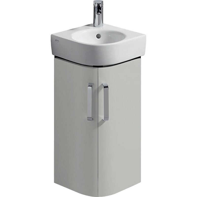 Тумба Renova Compact п/ угл умыв 45 сер мат/глян Geberit 862133000