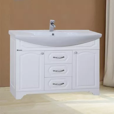 

Тумба с раковиной Bellezza Камелия 105 белая, Белый