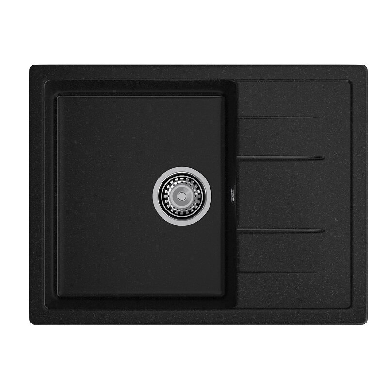 Кухонная мойка GranFest QUADRO 650L, черный
