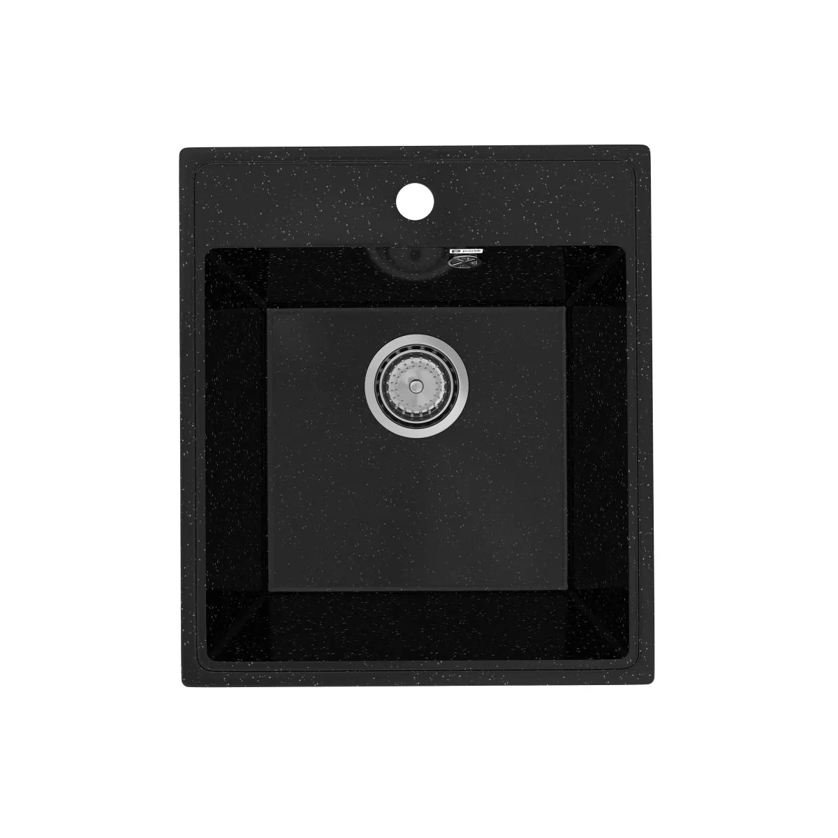 Мойки из мрамора  Santehnika Room Кухонная мойка Practik PR-M-425-004 (без сифона), черный оникс