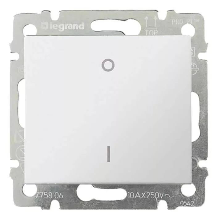 

Выключатель одноклавишный трехполюсный Legrand Valena 10A 400V белый 774403