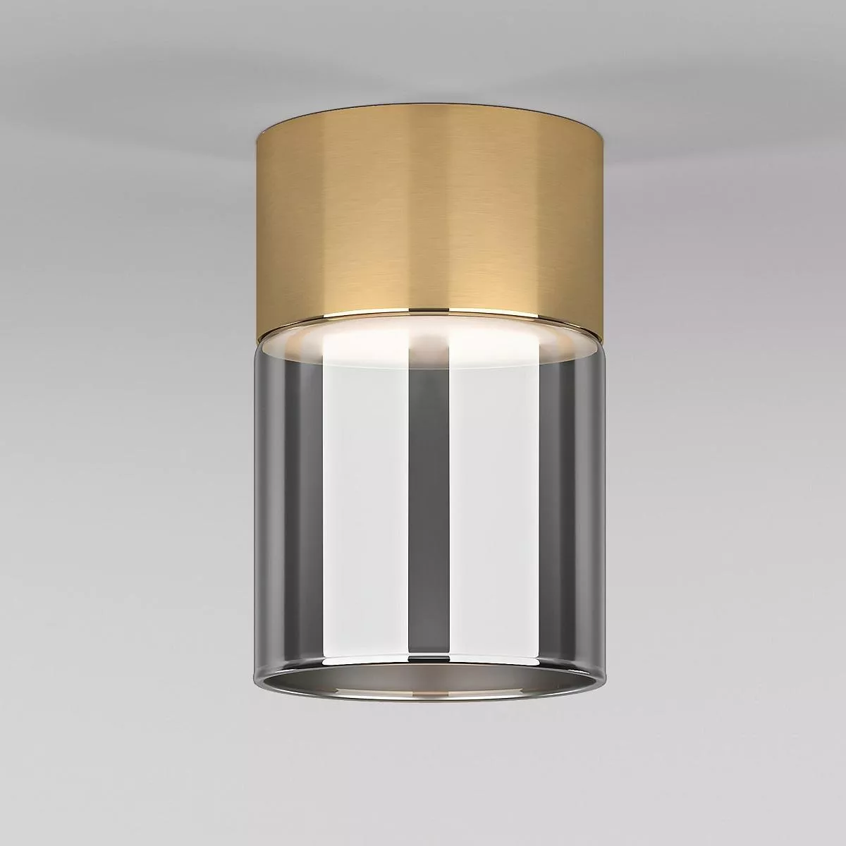 

Потолочный светодиодный светильник Elektrostandard Lumen 25047/LED 10W 4000К латунь/дымчатый a064708