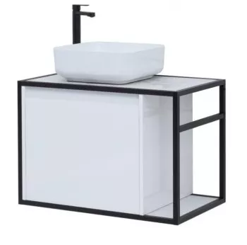 

Тумба Nova Lite LOFT 75 L цв. бел. глянец (261650)