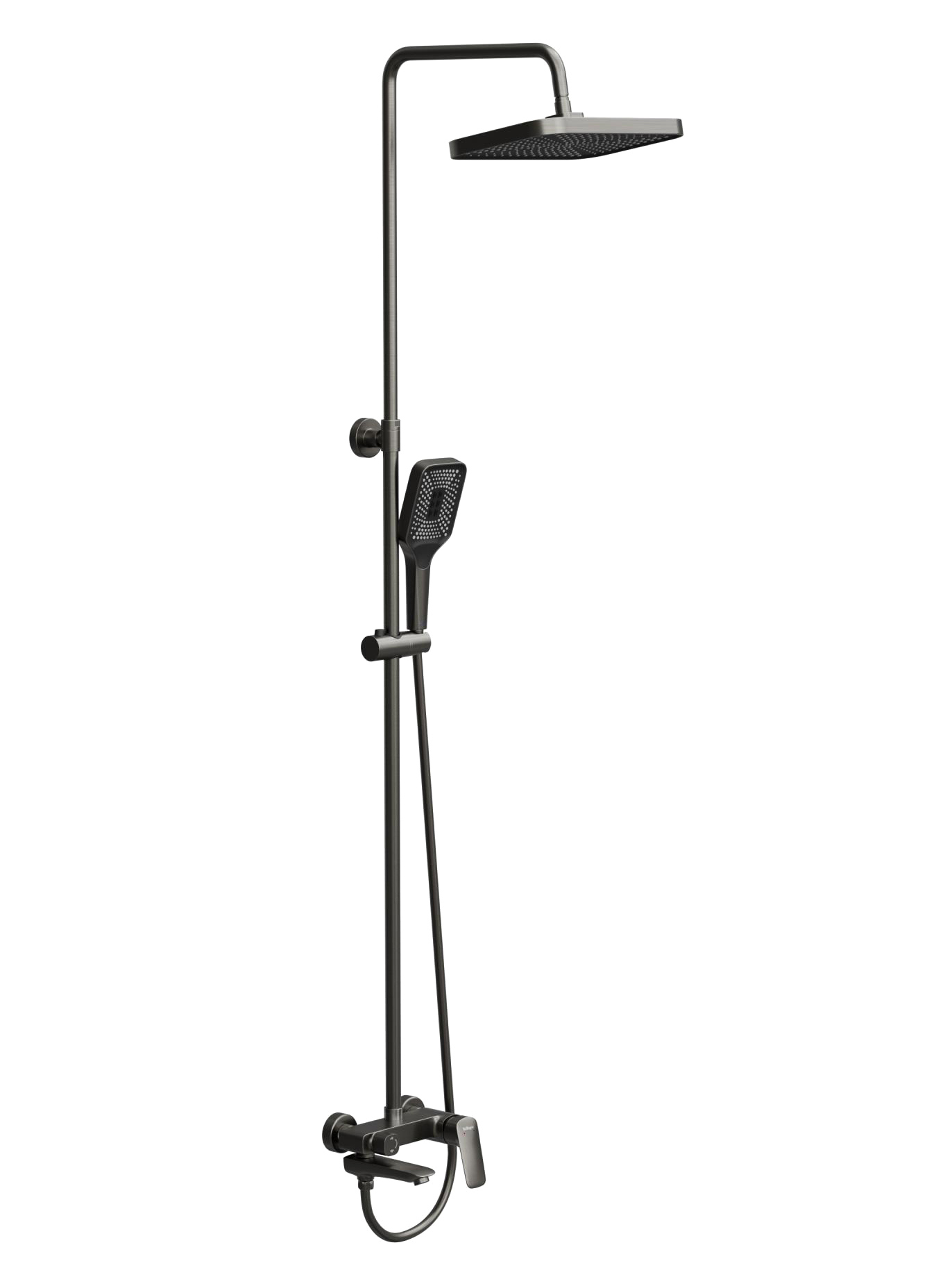 

Душевая стойка BelBagno Due DUE-VSCM-GM оружейная сталь