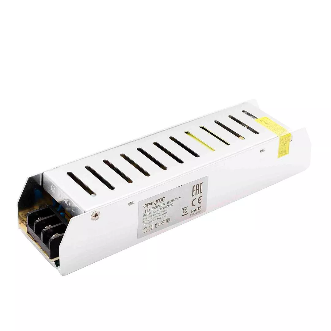 

Блок питания Apeyron 12V 100W IP20 8,3A 03-49
