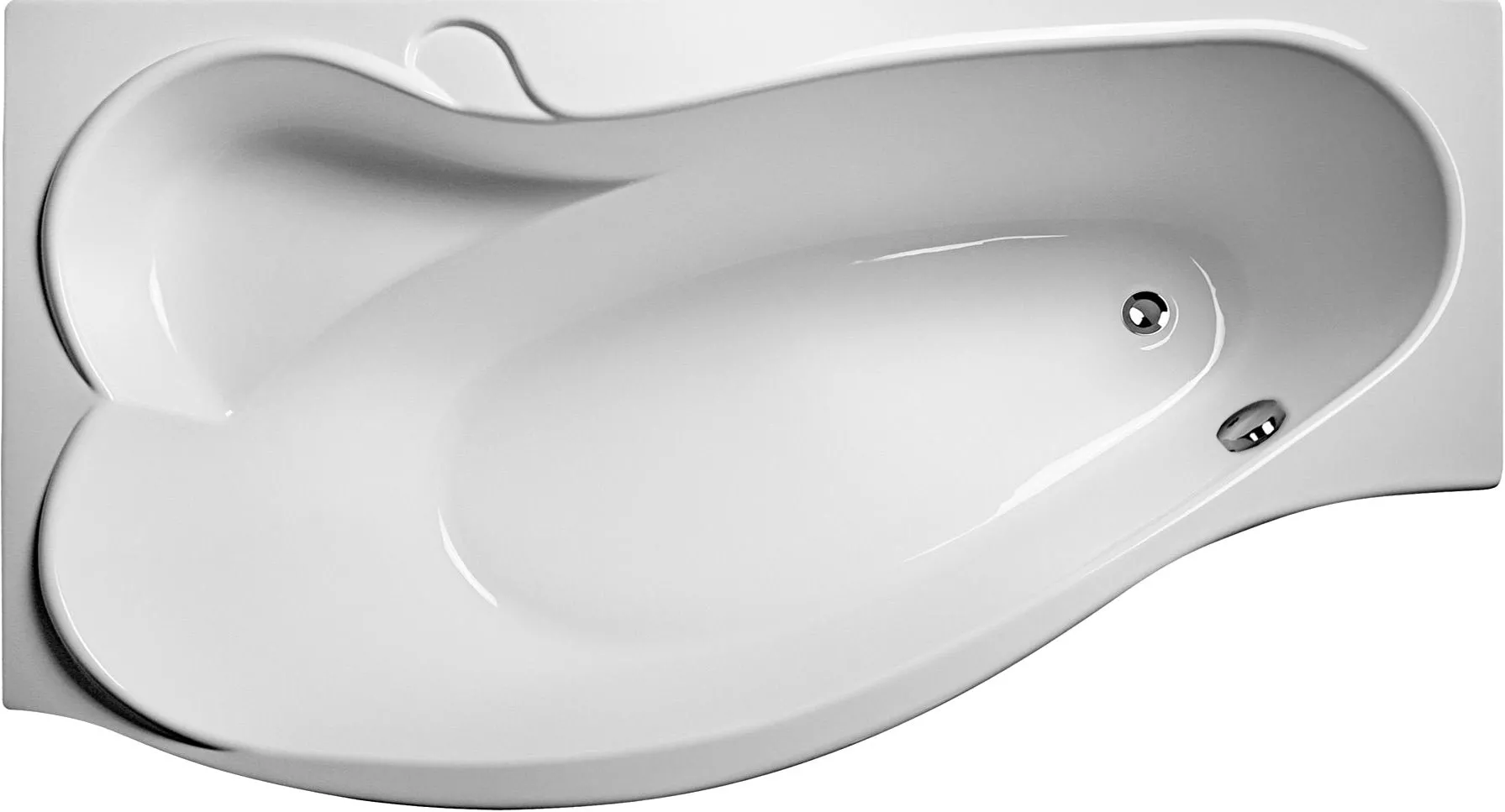 Акриловая ванна Marka One Gracia L 170x100, цвет белый 4604613001360 - фото 1
