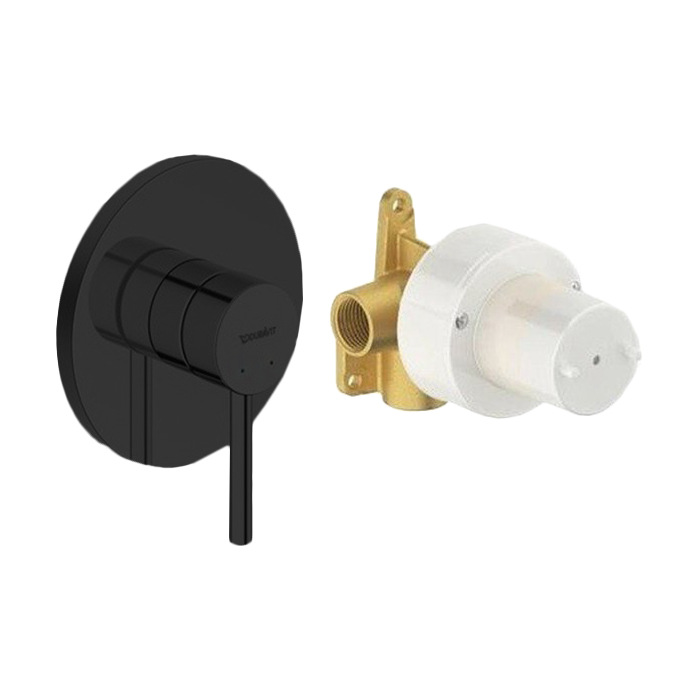 

DURAVIT (Circle) Однорычажный смеситель для душа, на 1 потребитель, со встраиваемой частью, черный матовый